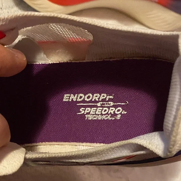 Saucony Women's Athletic Shoes with hot orange/pink and Purple Highlights - Picture 3 of 7